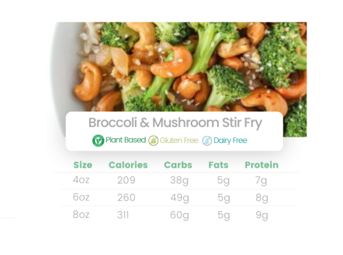 Broccoli & Mushroom Stir Fry