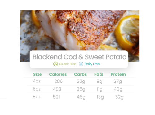 Blackened Cod & Sweet Potatoes